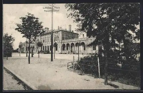 AK Landau /Pfalz, Ansicht vom Hauptbahnhof