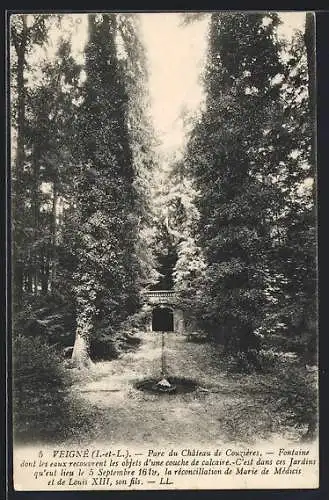 AK Veigné /Indre-et-Loire, Parc du Château de Couzières