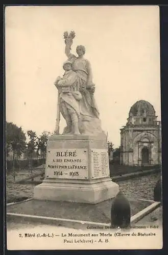 AK Bléré /Indre-et-Loire, Le Monument aux Morts