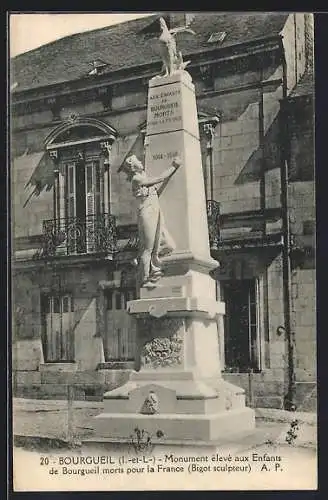 AK Bourgueil /Indre-et-Loire, Monument élevé aux Enfants morts pour la France