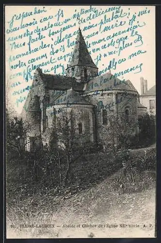 AK Bléré-Lacroix, Abside et Clocher de l`Eglise