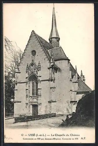 AK Ussé /Indre-et-Loire, La Chapelle du Château