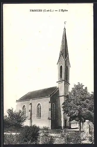 AK Trogues /Indre-et-Loire, L`Eglise