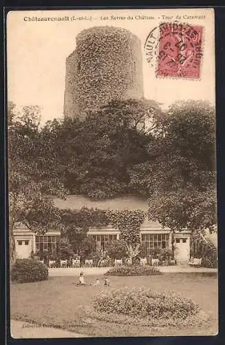 AK Châteaurenault /Indre-et-Loire, Les Serres du Château, Tour de Carament