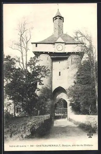 AK Chateaurenault /Indre-et-Loire, Donjon, entrée du Château