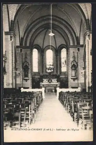 AK St-Etienne-de-Chigny, Intérieur de l`Eglise