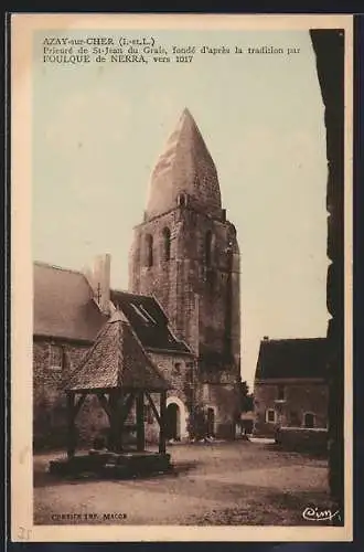 AK Azay-sur-Cher, Prieuré de St-Jean du Grais