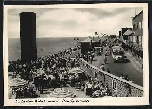 AK Wilhelmshaven, Strandpromenade des Nordseebades