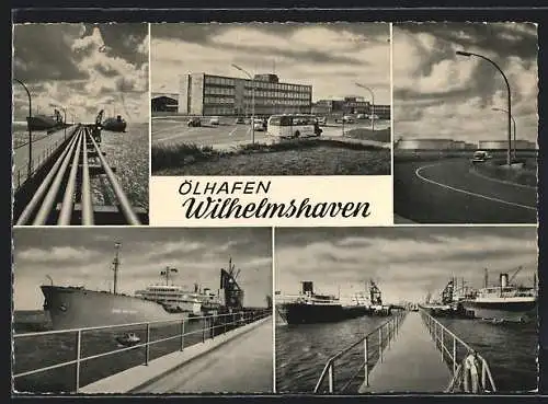 AK Wilhelmshaven, Ölhafen, Tanker, Tanklager