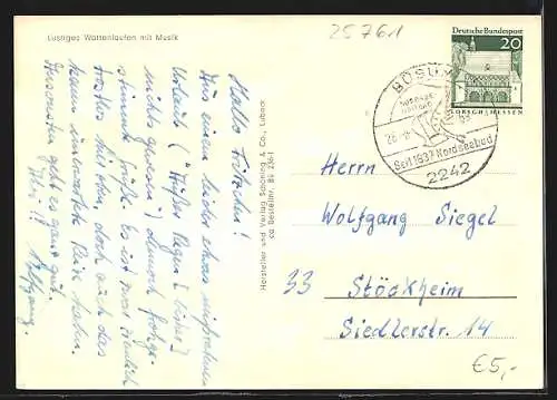 AK Büsum, Strandpartien mit Urlaubern