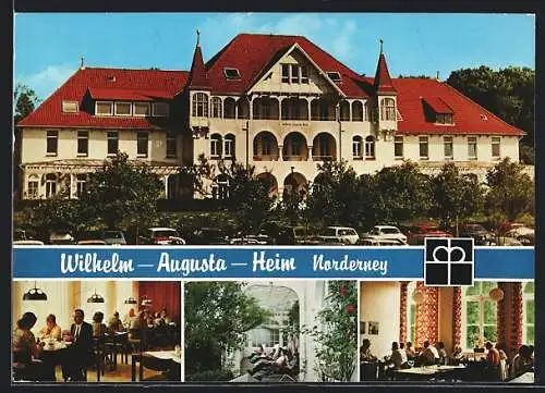 AK Norderney, Hotel Wilhelm Augusta-Heim, Marienstrasse 14-15