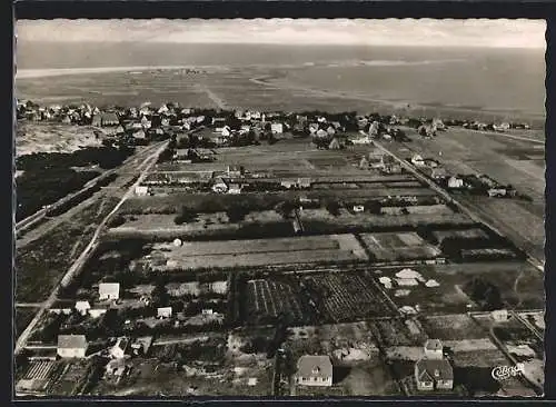 AK Norddorf /Amrum, Ortsansicht vom Flugzeug aus