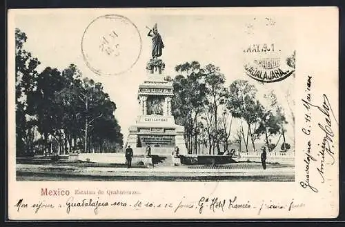 AK Mexico D. F., Estatua de Quahutemoc