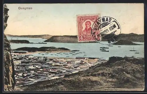 AK Guaymas, Ortsansicht an der Bucht