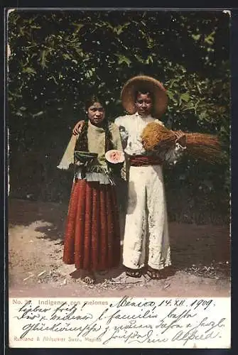 AK Mexico, Indigenas con melones