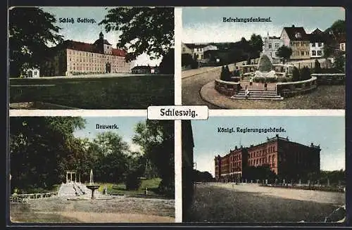 AK Schleswig, Schloss Gottorp, Königliches Regierungsgebäude, Neuwerk