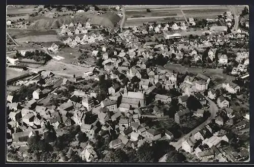 AK Gladenbach /Hessen, Teilansicht mit Strassenpartie