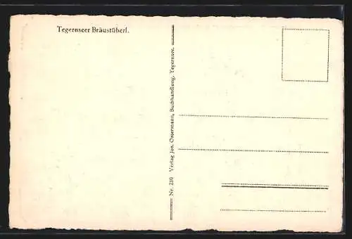 AK Tegernsee, Gasthaus Tegernseer Bräustüberl, Inneres