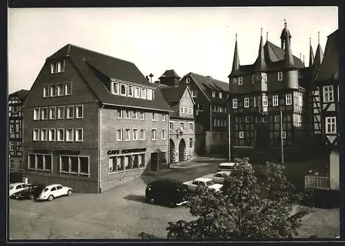 AK Frankenberg a. Eder, das Hotel Ortwein und das Hotel Sonne