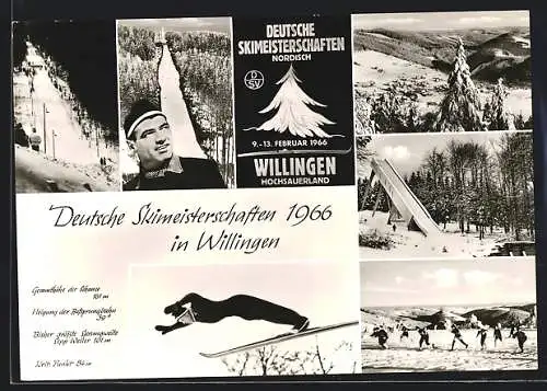 AK Willingen /Hochsauerland, Skipisten und Langlaufleupen, Deutsche Skimeisterschaft 1966