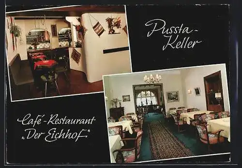 AK Bad Wildungen, Café-Restaurant Der Eichhof und Pusta-Keller, Innenansichten, Brunnenallee 34