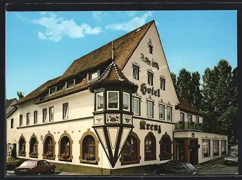 AK Gammertingen /Schwäbische Alb, Hotel-Brauerei-Gasthof Kreuz, Bes. Familie Burkhart, Marktstrasse 6