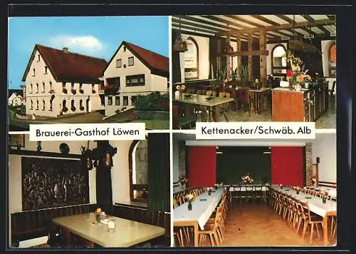 AK Kettenacker /Schwäb. Alb, Brauerei Gasthof Löwen, Bes. Gebrüder Hanner