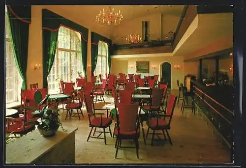 AK Ramholz-Schlüchtern, Schloss-Café, Innenansicht