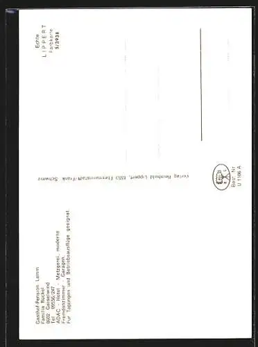 AK Geiselwind im Steigerwald, Gasthof-Pension Lamm, Bes. Familie Rückel