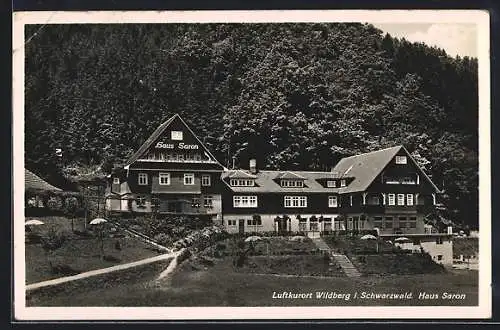 AK Wildberg i. Schwarzwald, Blick auf das Haus Saron