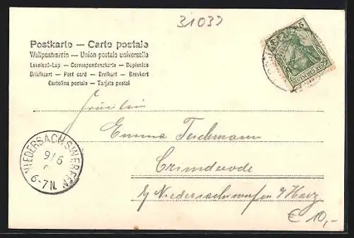 AK Brüggen / Leine, Teilansicht mit Kirche