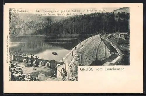 AK Lauchensee, Passanten am Staudamm