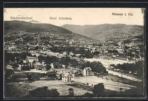 AK Münster i. Els., Hotel Altenberg und Reichsackerkopf