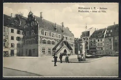 AK Mülhausen i. E., Chem. Wäscherei am Rathaus