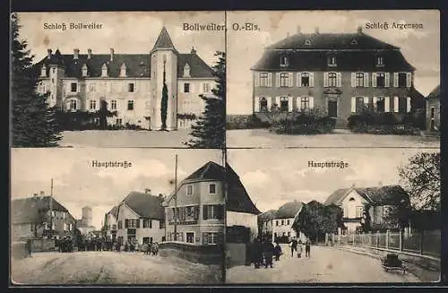 AK Bollweiler, Hauptstrasse, Schloss Bollweiler, Schloss Argenson