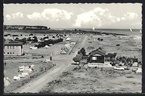 AK Pelzerhaken b. Neustadt, Campingplatz und Strand