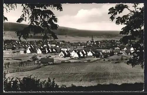 AK Bodenfelde /Oberweserbergland, Ortsansicht aus der Vogelschau