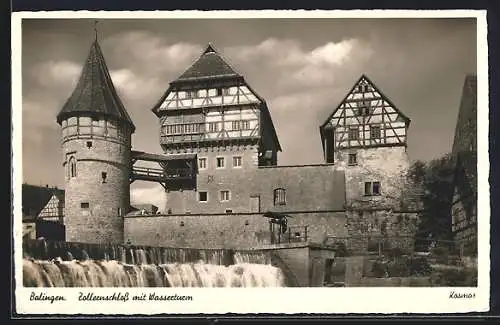 AK Balingen, Zollernschloss mit Wasserturm