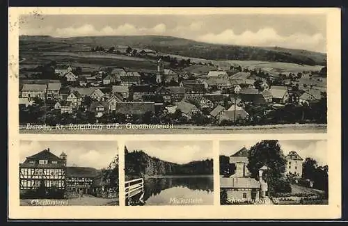 AK Ersrode /Rotenburg, Oberförsterei, Malkusteich, Schloss Ludwigseck