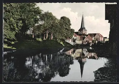 AK Otterndorf /Niederelbe, Partie an der Medem