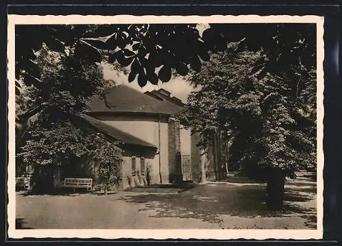 AK Lauchstädt, Partie am Goethe-Theater