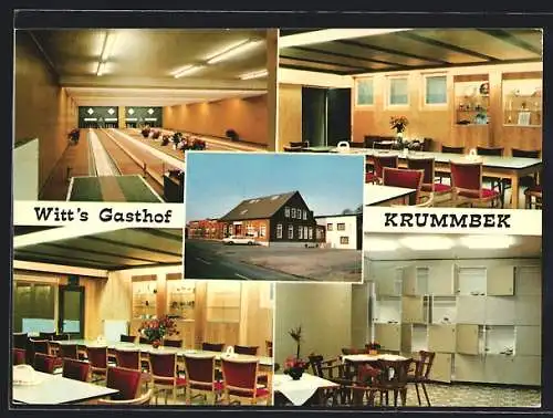 AK Krummbek über Kiel, Witt`s Gasthof, Bes. Günter Witt