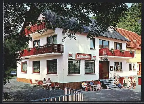 AK Knüllwald-Wallenstein, Café-Pension Zur Lindenmühle, Inh. E. Stückradt