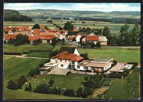 AK Diemelstadt-Wethen, Pension A. Hanebeck mit Garten