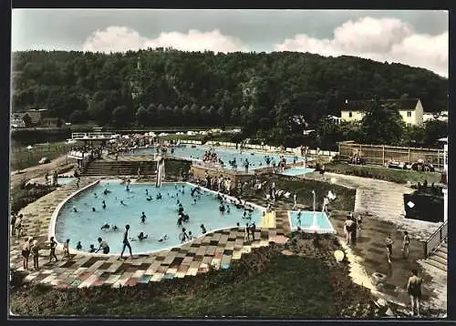 AK Karlshafen, Blick auf das Mineral-Schwimmbad