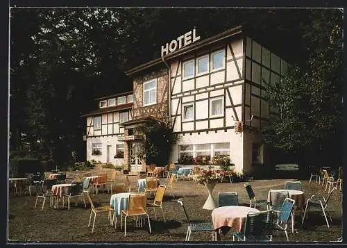 AK Hann. Münden, Berghotel Eberburg, Bes. A. Bernardi