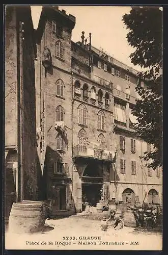 AK Grasse, Place de la Roque, Maison Tournaire