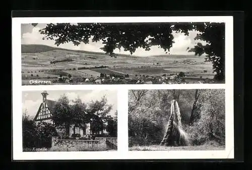 AK Ockensen über Elze /Hann., Kapelle, Der Wasserbaum, Ortsansicht