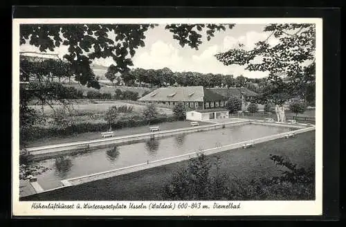 AK Usseln /Waldeck, Schwimmbecken im Diemelbad