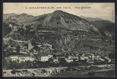 AK Guillaumes, vue générale vallée du Var